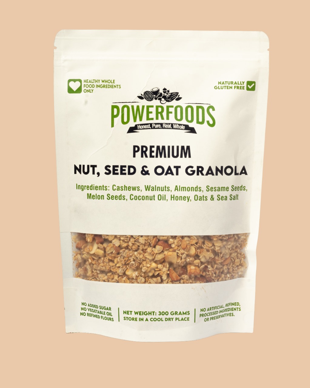 Premium Nut and Seed Granola (300g) - 11389