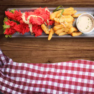 Crispy Chicken Strips With Fries