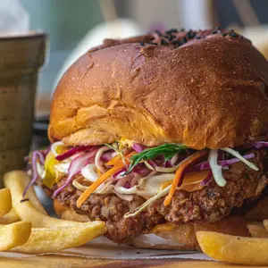Rina's Sichuan Fried Chicken Sandwich