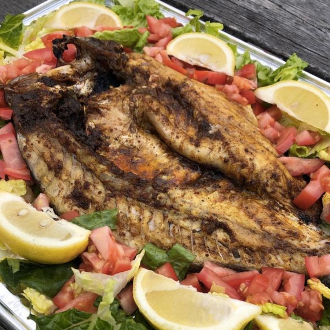 Barbecued Hamour Fish