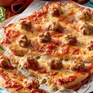 Meatball Pizza