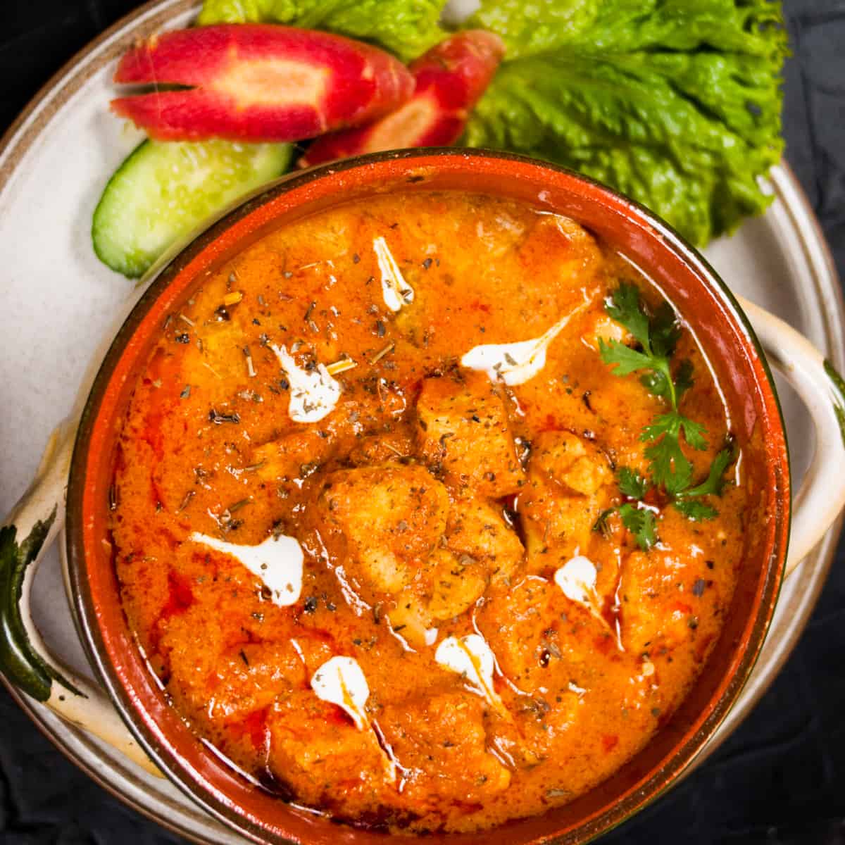 Chicken Achari Handi (boneless)