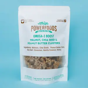 Omega 3 Boost Walnut Chia Seed & Peanut Butter Clusters 300g - 11391