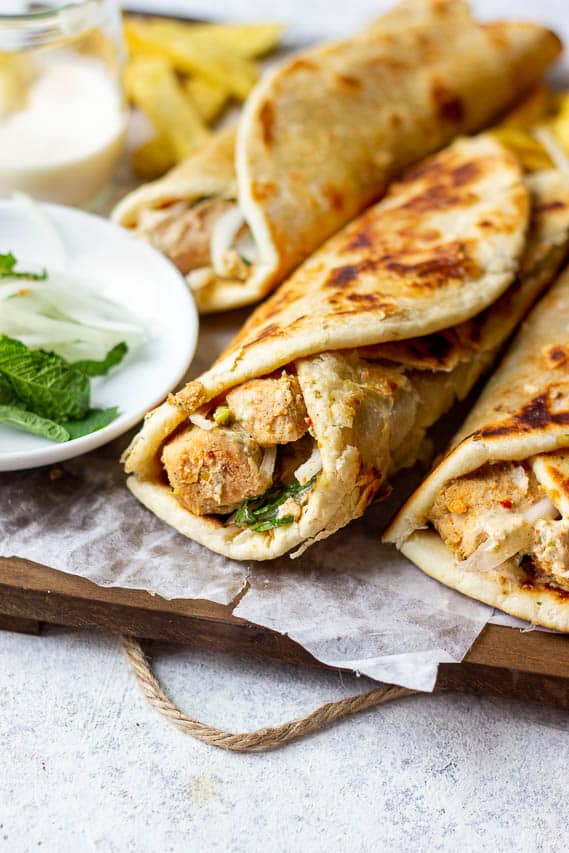 Malai Boti Paratha Roll