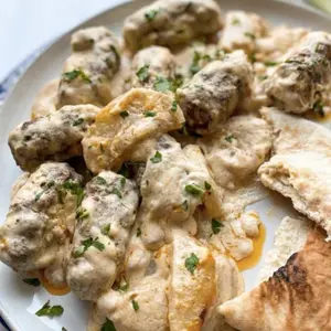 Qufta with Tahina Sauce