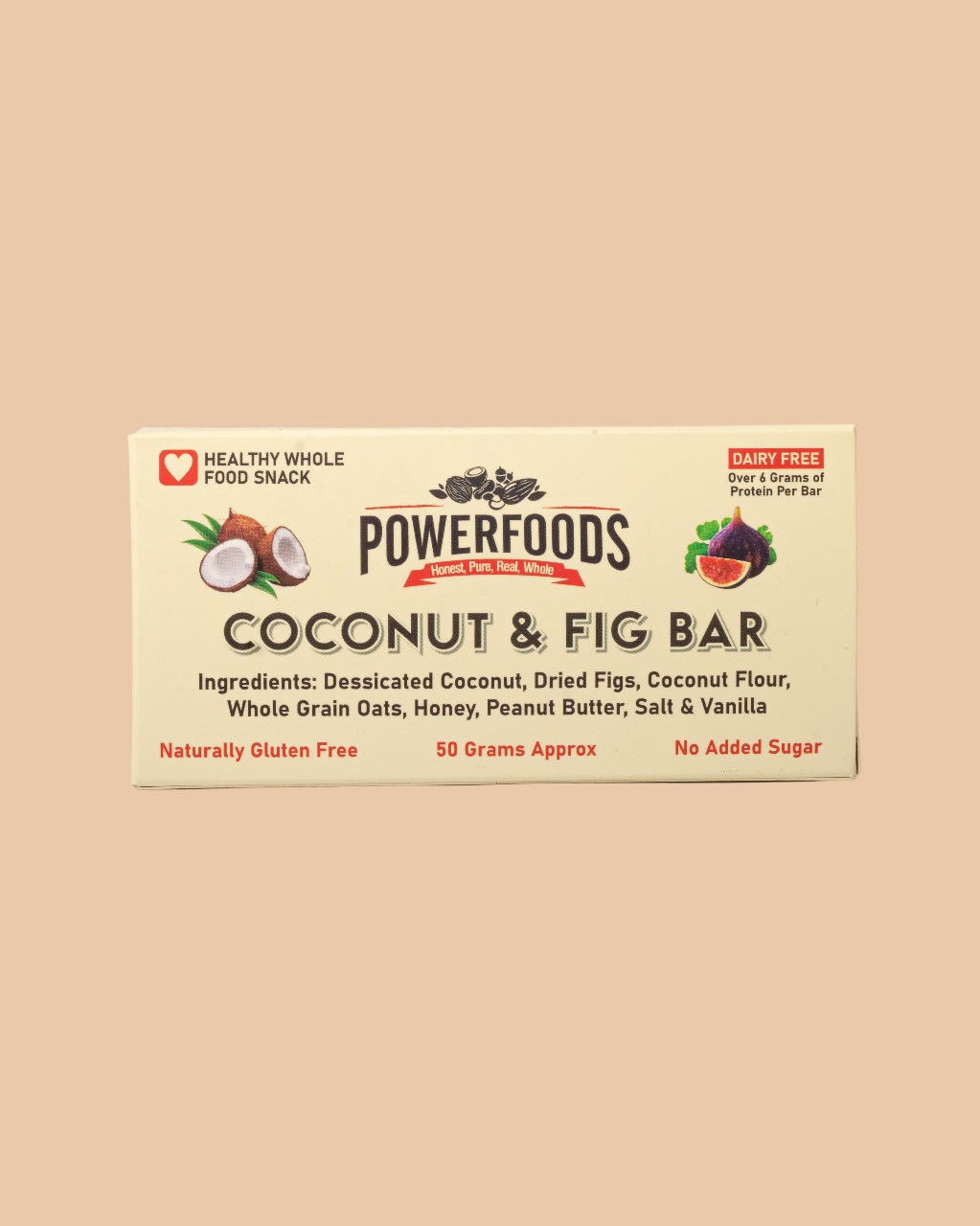 Coconut & Fig Bar (50 Grams Approx) - 11402