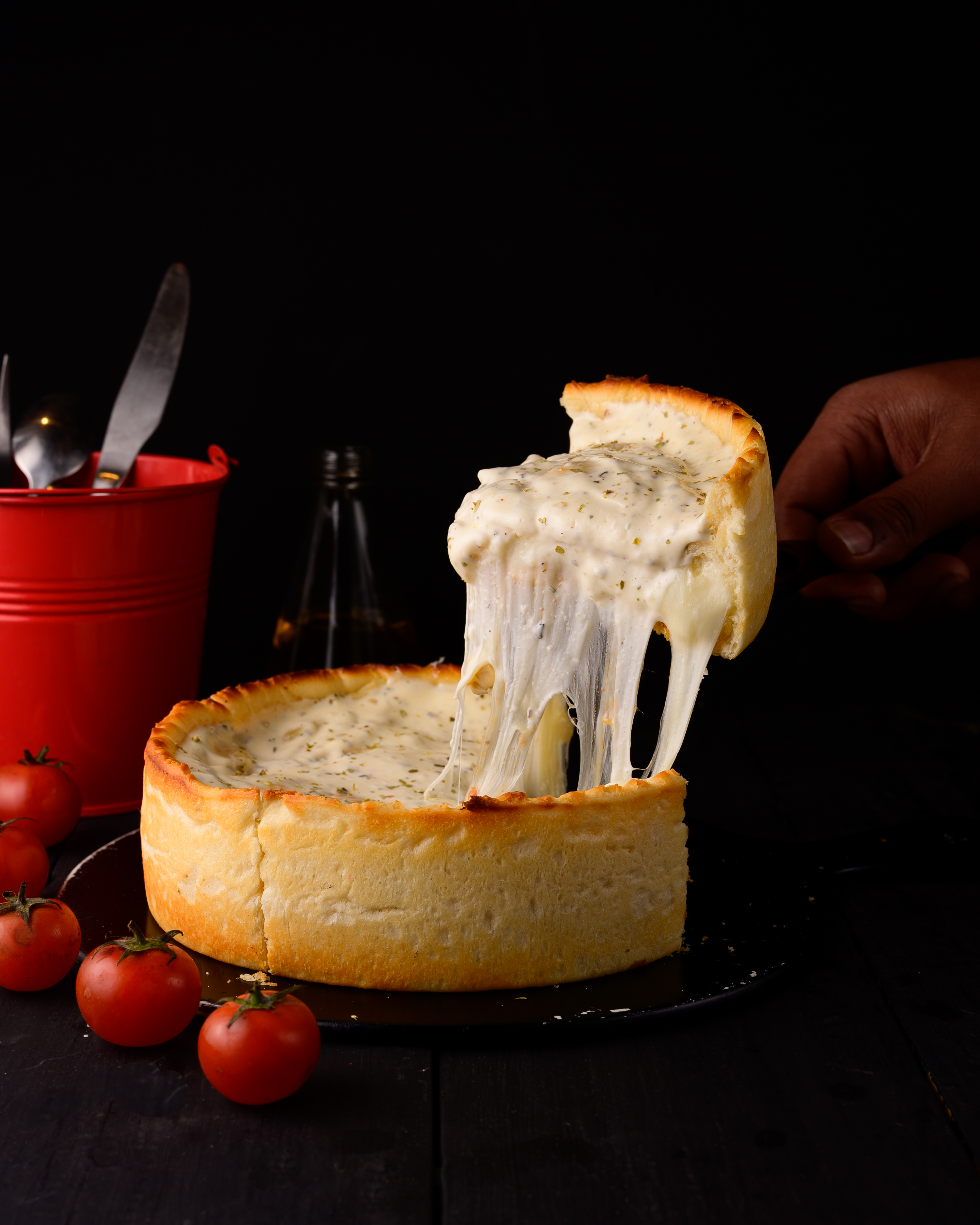 Spicy Barbeque Deep Dish Pizza