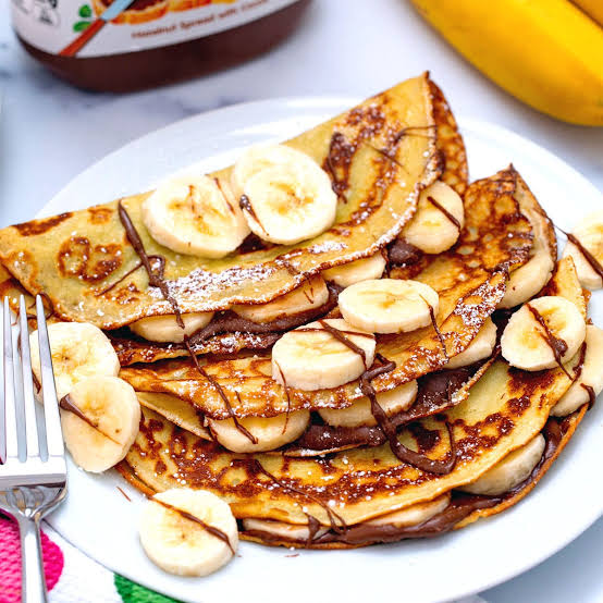 Banana & Walnut Crepe with Nutella