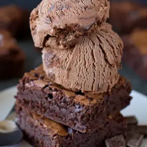 Brownie + Chocolate Ice Cream