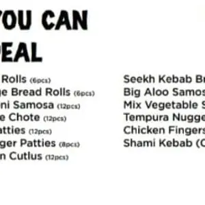 All You Can Eat Deal