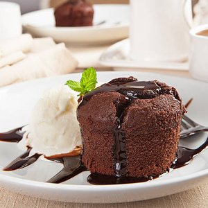 Molten Lava + Vanilla Ice Cream