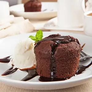 Molten Lava + Vanilla Ice Cream