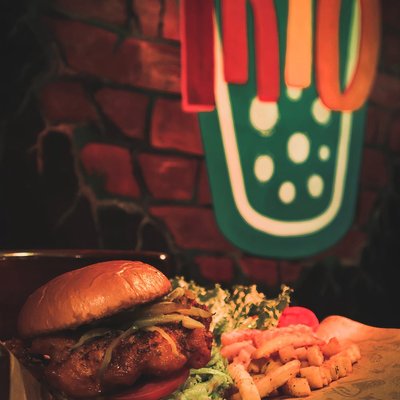 Trio Fried Burger
