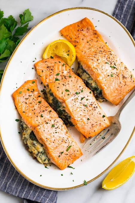 Stuffed Salmon Fillet