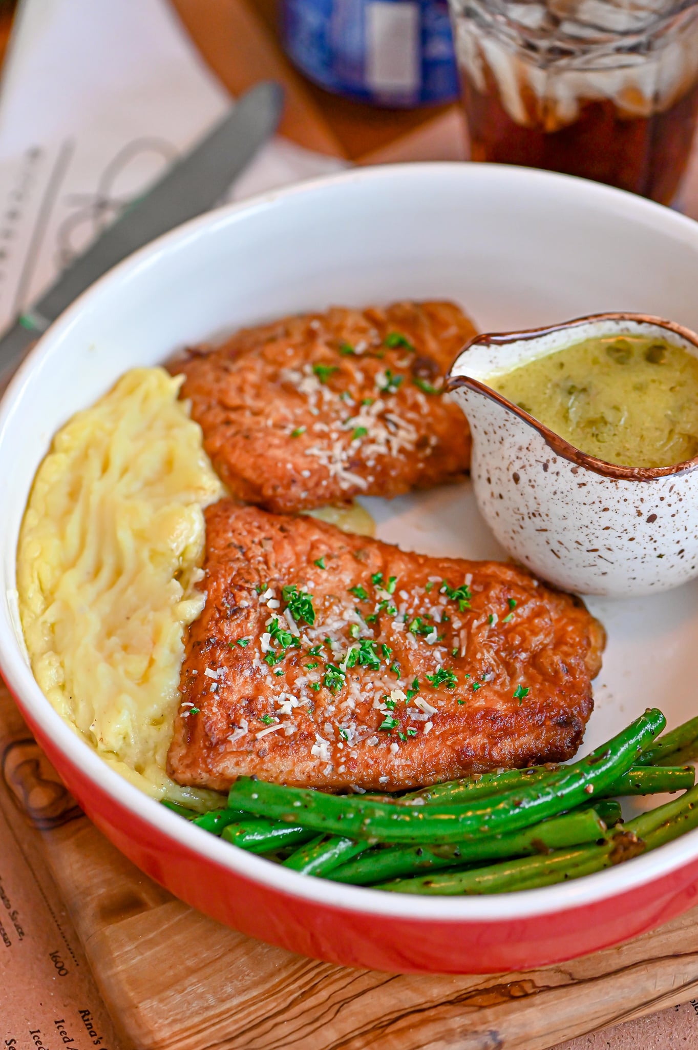 Fish in Lemon Caper Sauce