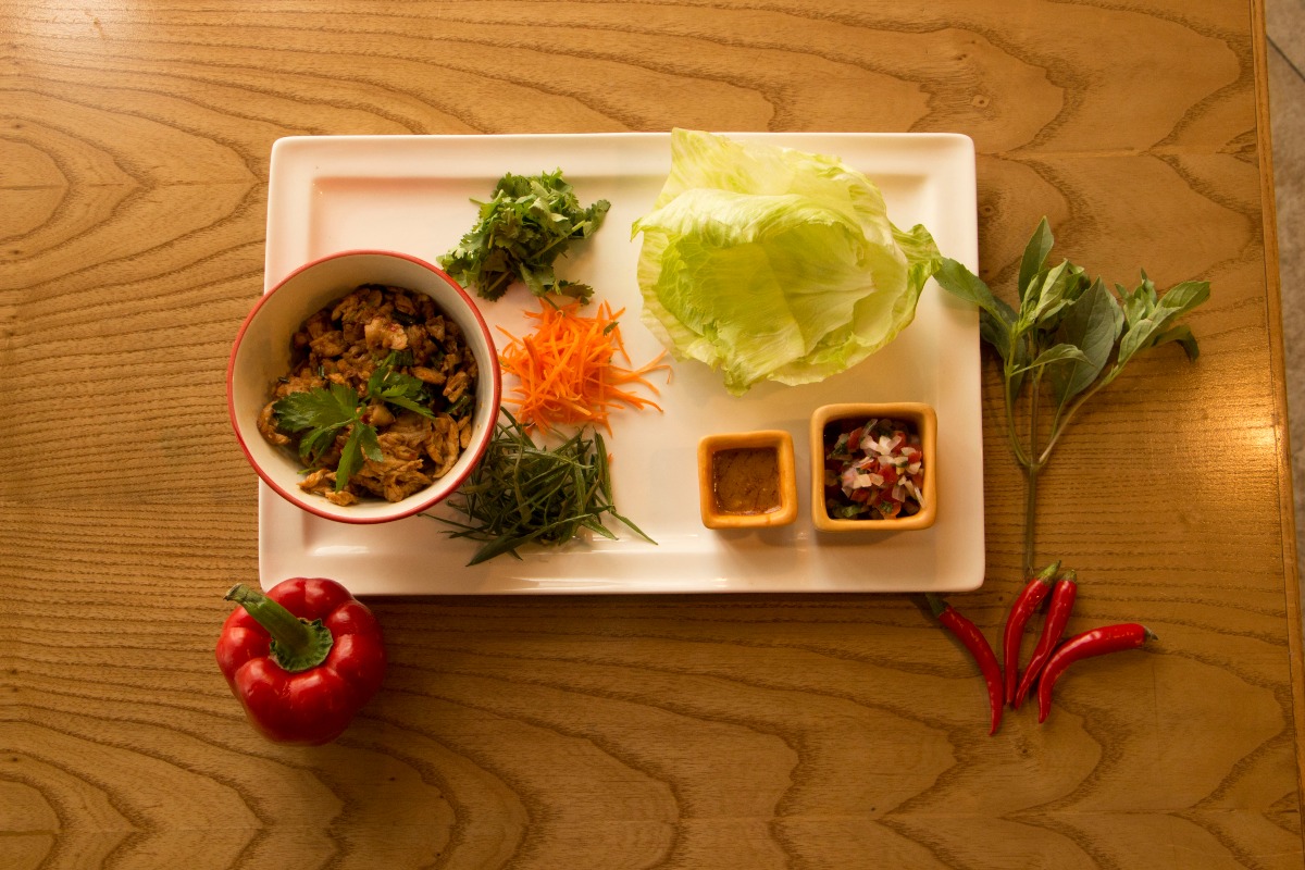 Lettuce Wraps with Wok-Friend Chicken