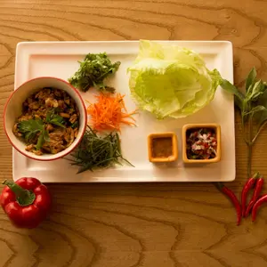 Lettuce Wraps with Wok-Friend Chicken