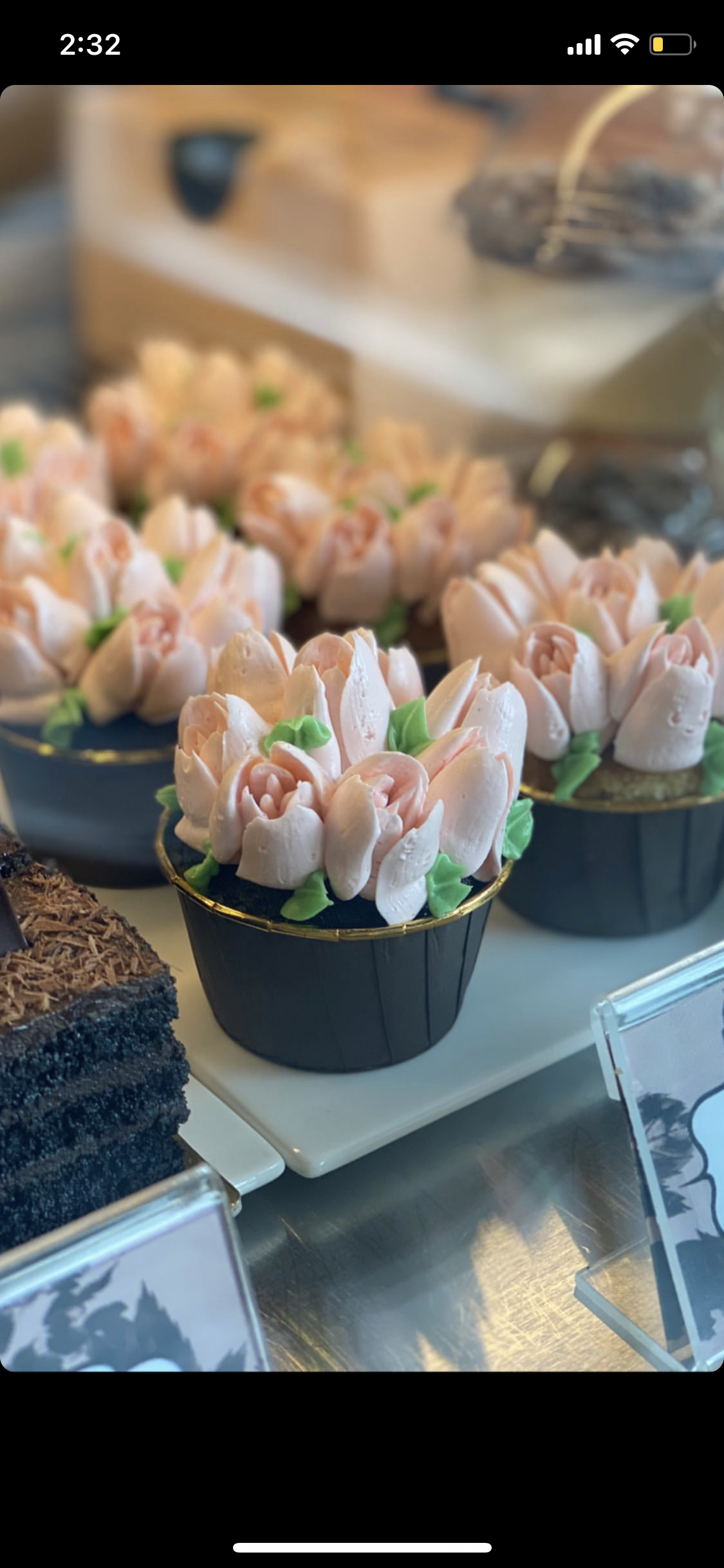 Floral Pink Tulip Cupcake 