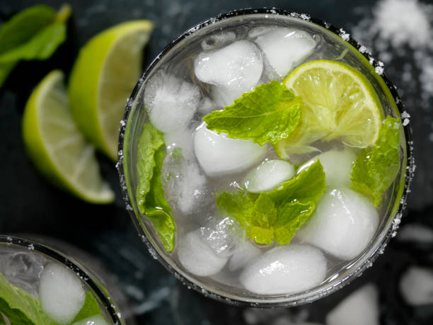 Fresh Lime with Cold Drink