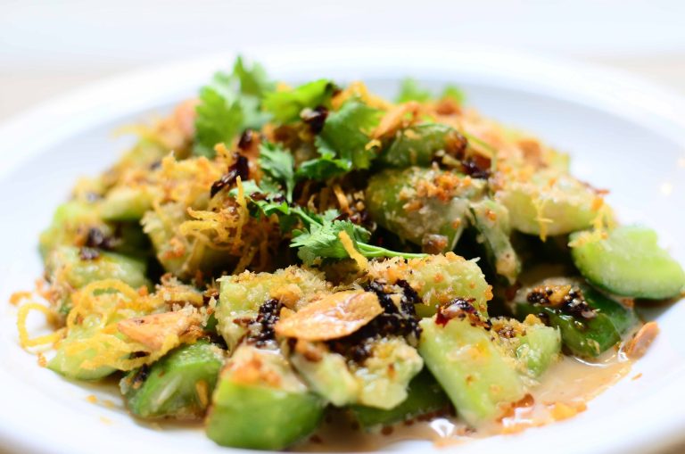 Fire Crushed Cucumber Salad