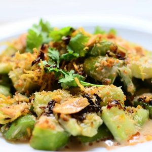 Fire Crushed Cucumber Salad