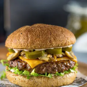 Jalapeno Grilled Beef Burger