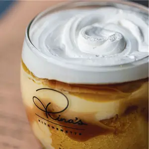 Caramelized Peach & Banana Trifle