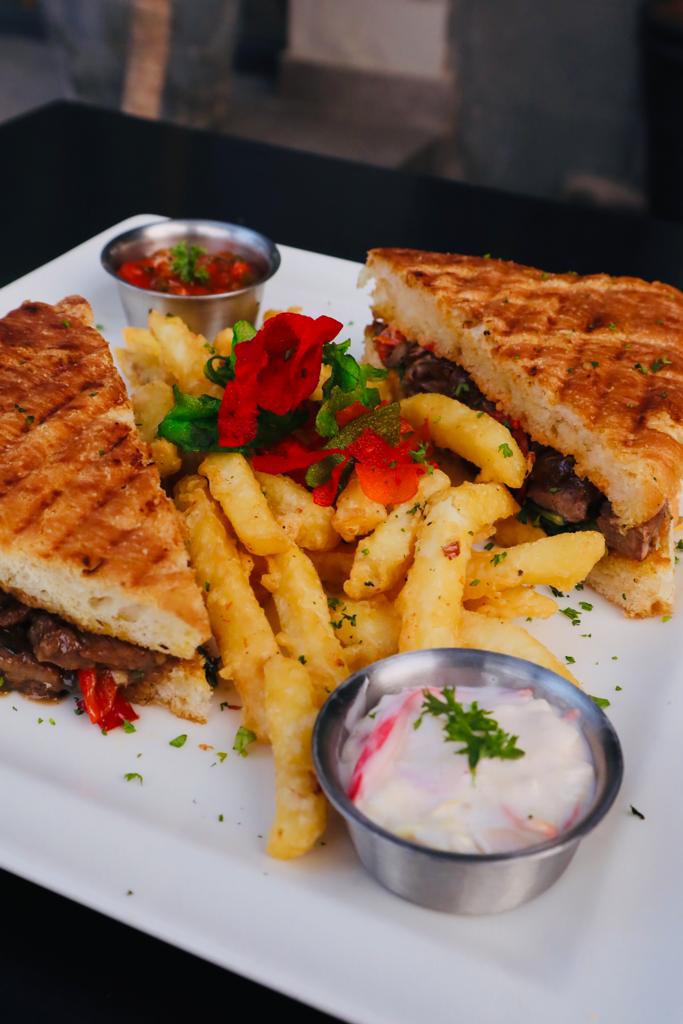 Roast Beef Focaccia Sandwich