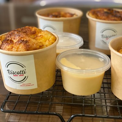 Bread & Butter Pudding With Caramel Sauce - 10483