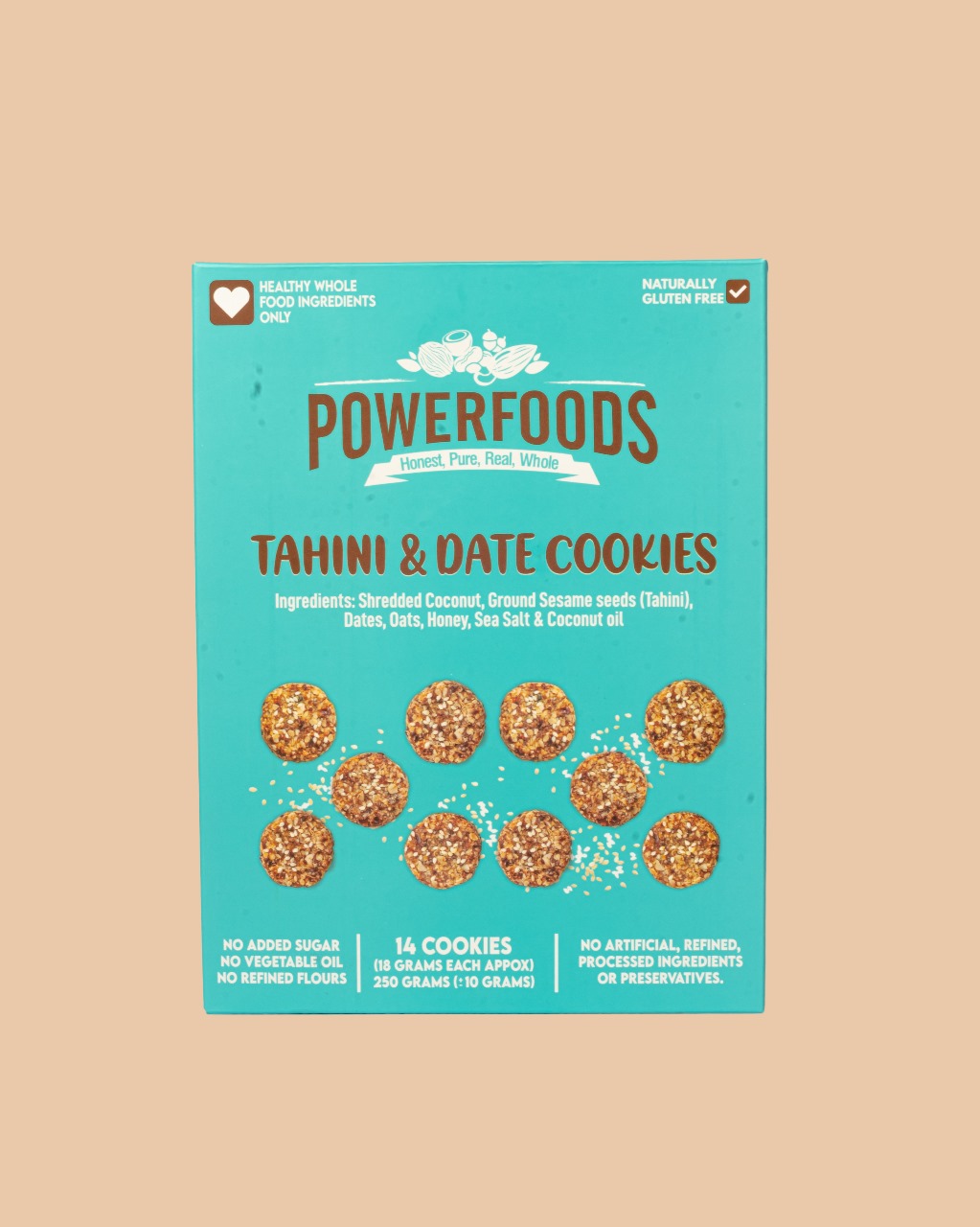 Tahini & Date cookies (box of 14)  - 11462