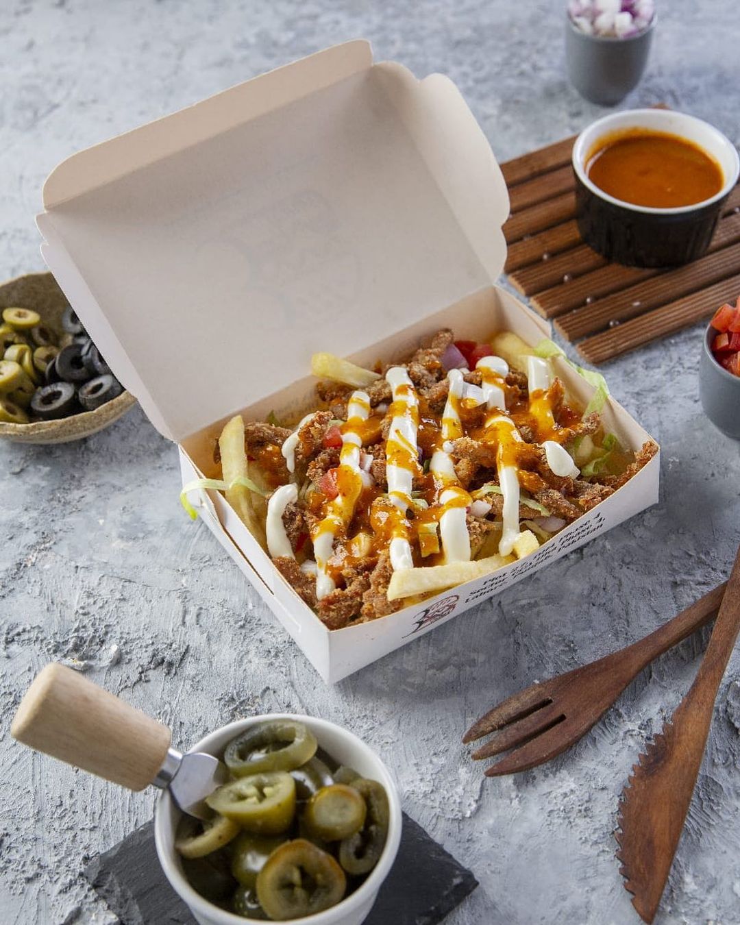 Crispy Chicken Loaded Fries