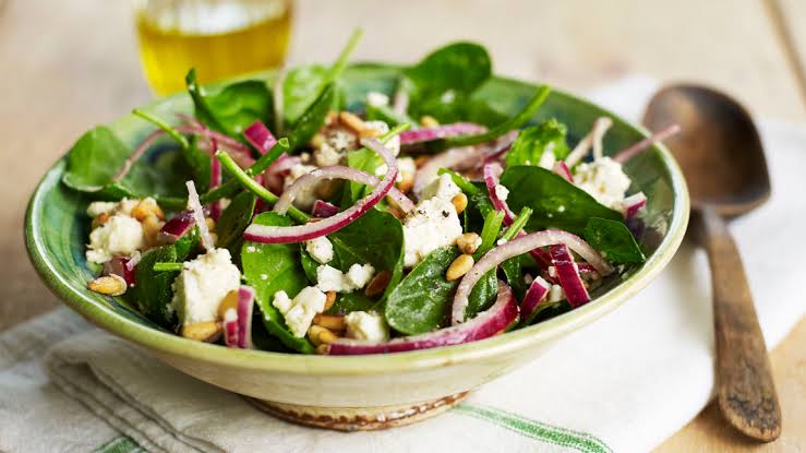 Feta & Spinach Salad