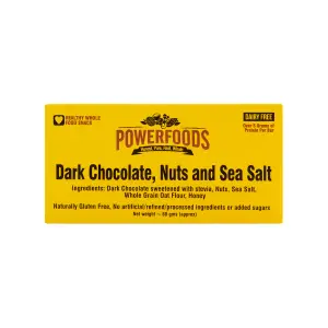 Dark Chocolate Nuts And Sea Salt Bar 50G - 11398