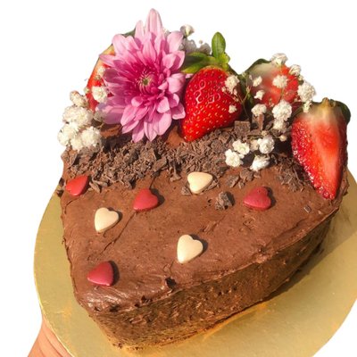 Heart Shaped Chocolate Matilda Cake - 11764