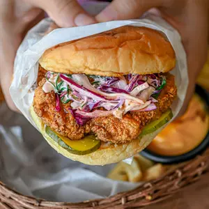 Rina's Butter Milk Fried Chicken Sandwich