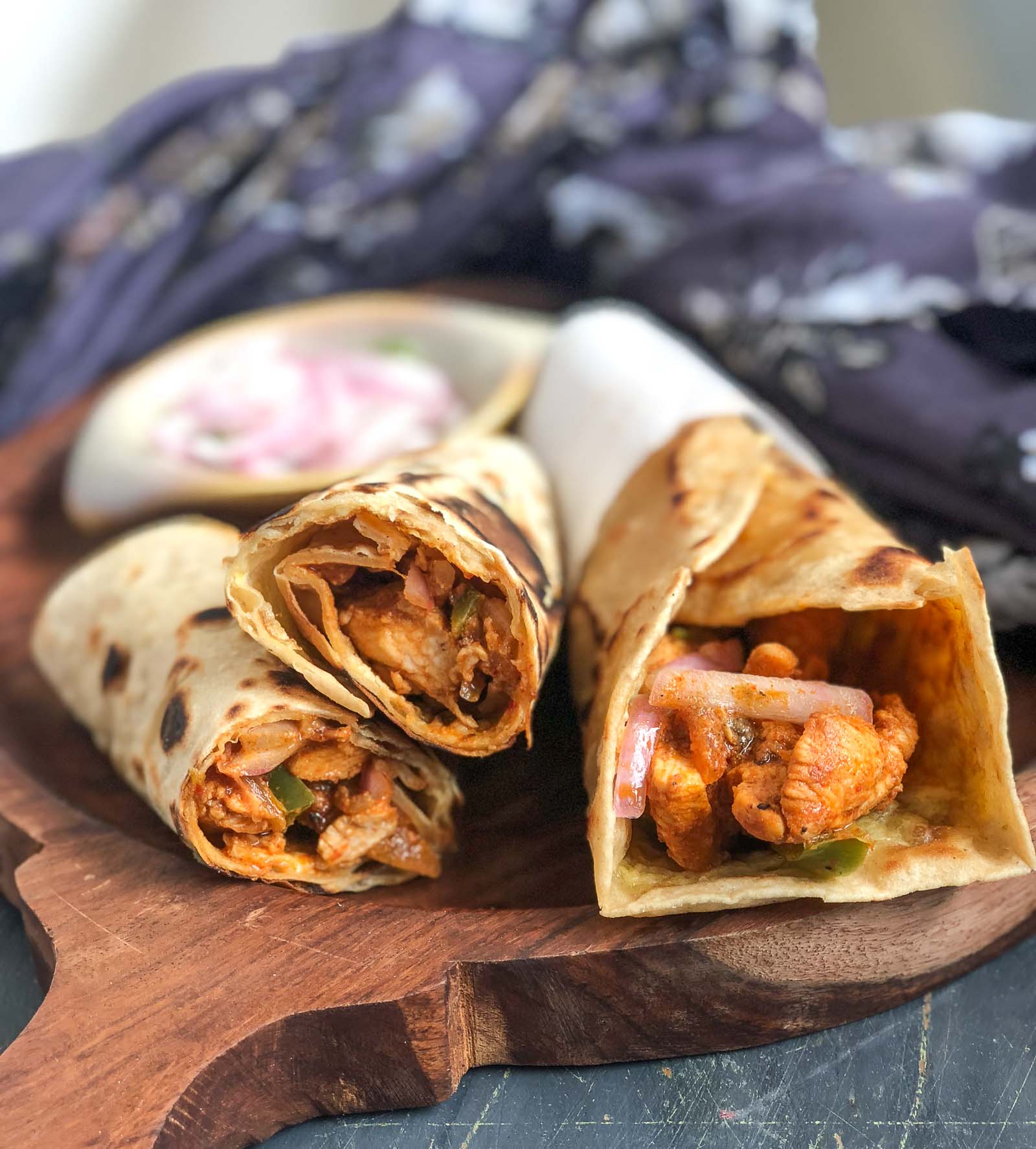 Chicken Tikka Paratha Roll