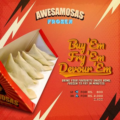 12 Samosas (Frozen)